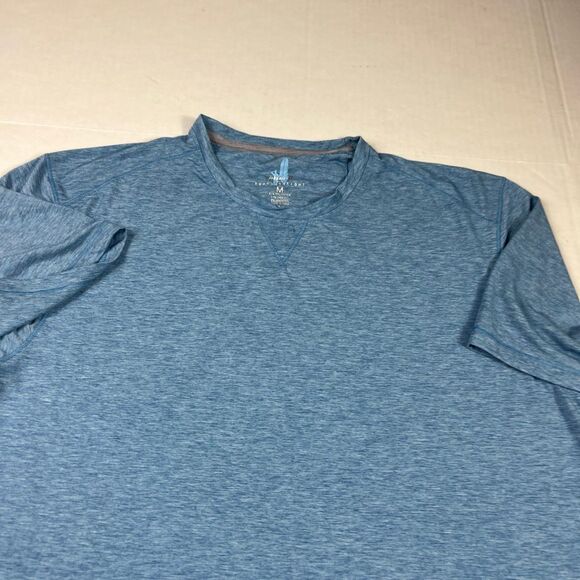 Johnnie O Men’s Featherweight Swim Shirt Blue UPF50 Short Sleeve Sporty Tee M - Picture 4 of 11